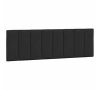 vidaXL Coussin de tête de lit Hanko Noir 160 cm Velours