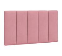 vidaXL Coussin de Tête de Lit Hanko, Oreiller de Tête de Lit avec Bandes Auto-agrippantes, Coussin Rembourré Chambre à Coucher, Rose 90 cm Velours