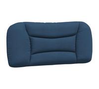 vidaXL Coussin de tête de lit Hvar – Oreiller de lecture avec fermeture à glissière Bleu 90 cm