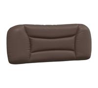 vidaXL Coussin de tête de lit Hvar Marron 100 cm Similicuir