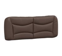 vidaXL Coussin de tête de lit Hvar Marron 140 cm Similicuir