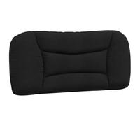 vidaXL Coussin de Tête de Lit Hvar, Oreiller de Lecture avec Fermeture à Glissière, Coussin de Lecture pour Lit Chambre, Noir 90 cm Tissu