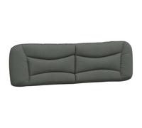 Vidaxl Coussin De Tête De Lit Gris Foncé 180 Cm Tissu Gris