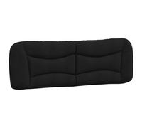 Coussin de tête de lit noir 160 cm tissu