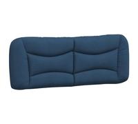 Vidaxl Coussin De Tête De Lit Bleu 140 Cm Tissu Bleu