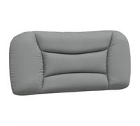 Coussin de Tête de Lit, Oreiller de Lecture avec Fermeture à Glissière, Coussin de Lecture pour Lit Chambre, Gris 374537