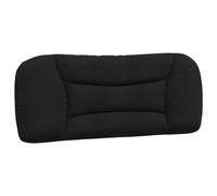 Vidaxl Coussin De Tête De Lit Noir 100 Cm Tissu Noir