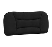 vidaXL Coussin de Tête de Lit Hvar, Oreiller de Lecture avec Fermeture à Glissière, Coussin de Lecture pour Lit Chambre, Noir 90 cm Tissu