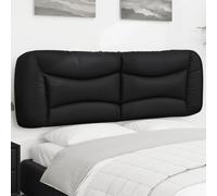 Vidaxl Coussin De Tête De Lit Noir 160 Cm Similicuir Noir