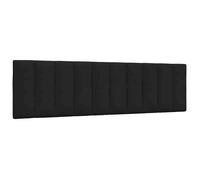 vidaXL Coussin de tête de lit Hanko 180 cm tissu noir 4019179