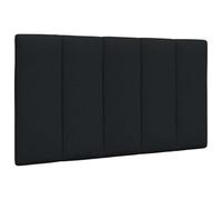 vidaXL Coussin de tête de lit Noir 90 cm Tissu