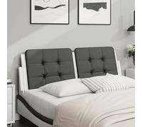 Vidaxl Coussin De Tête De Lit Noir Et Blanc 140 Cm Similicuir Multicolore
