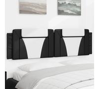 Vidaxl Coussin De Tête De Lit Noir Et Blanc 180 Cm Similicuir Multicolore