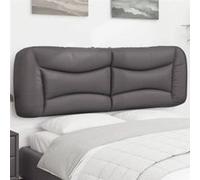 Coussin de Tête de Lit, Oreiller de Lecture avec Fermeture à Glissière, Coussin de Lecture pour Lit Chambre, Gris 160 374598