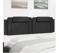 Coussin de Tête de Lit, Oreiller de Lecture avec Fermeture à Glissière, Coussin de Lecture pour Lit Chambre, Noir 180 374804