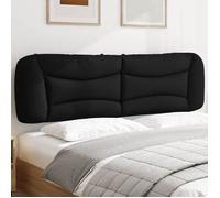 vidaXL Coussin de Tête de Lit, Oreiller de Lecture avec Fermeture à Glissière, Coussin de Lecture pour Lit Chambre, Noir 180 374602