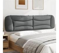 Coussin de Tête de Lit Hvar Gris Clair 90 cm Tissu vidaXL