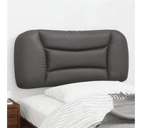 Coussin de Tête de Lit, Oreiller de Lecture avec Fermeture à Glissière, Coussin de Lecture pour Lit Chambre, Gris 90 374547
