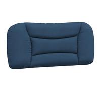 vidaXL Coussin de Tête de Lit Hvar, Oreiller de Lecture avec Fermeture à Glissière, Coussin de Lecture pour Lit Chambre, Bleu 90 cm Tissu