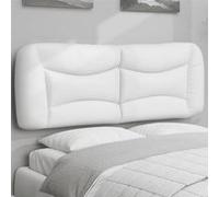 Vidaxl Coussin De Tête De Lit Blanc 140 Cm Similicuir Blanc