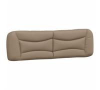 vidaXL Coussin de tête de lit Cappuccino 180 cm Similicuir