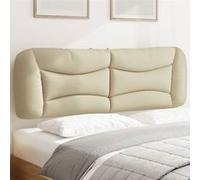 Coussin de Tête de Lit, Oreiller de Lecture avec Fermeture à Glissière, Coussin de Lecture pour Lit Chambre, Crème 374593