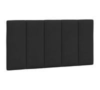 Hoofdbordkussen 100 cm fluweel zwart374657
