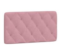vidaXL Coussin de Tête de Lit, Oreiller de Tête de Lit avec Bandes Auto-agrippantes, Coussin Rembourré Chambre à Coucher, Rose 100 cm Velours