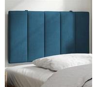 vidaXL Coussin de Tête de Lit, Oreiller de Tête de Lit avec Bandes Auto-agrippantes, Coussin Rembourré Chambre à Coucher, 374653 Bleu G