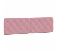 vidaXL Coussin de Tête de Lit, Oreiller de Tête de Lit avec Bandes Auto-agrippantes, Coussin Rembourré Chambre à Coucher, Rose 180 cm Velours