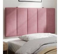 vidaXL Coussin de Tête de Lit, Oreiller de Tête de Lit avec Bandes Auto-agrippantes, Coussin Rembourré Chambre à Coucher, 374660 Rose G