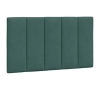 Coussin de tête de lit vert foncé 90 cm velours