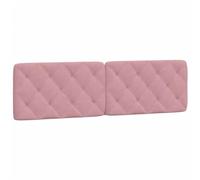 vidaXL Coussin de Tête de Lit, Oreiller de Tête de Lit avec Bandes Auto-agrippantes, Coussin Rembourré Chambre à Coucher, Rose 180 cm Velours