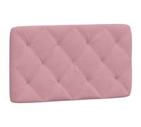 vidaXL Coussin de Tête de Lit, Oreiller de Tête de Lit avec Bandes Auto-agrippantes, Coussin Rembourré Chambre à Coucher, Rose 90 cm Velours