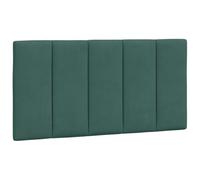 Vidaxl Coussin De Tête De Lit Vert Foncé 100 Cm Velours Vert