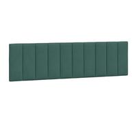Vidaxl Coussin De Tête De Lit Vert Foncé 180 Cm Velours Vert