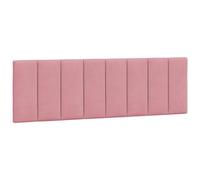 vidaXL Coussin de Tête de Lit, Oreiller de Tête de Lit avec Bandes Auto-agrippantes, Coussin Rembourré Chambre à Coucher, Rose 160 cm Velours