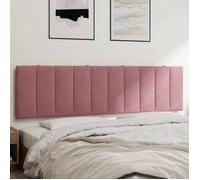 vidaXL Coussin de tête de lit 180 cm velours rose