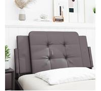 vidaXL Coussin de Tête de Lit Oreiller Rembourré de Tête de Lit Accessoire de Lit de Chambre à Coucher Intérieur Gris 100 374846