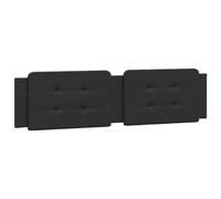 vidaXL Coussin de Tête de Lit, Oreiller Rembourré de Tête de Lit, Accessoire de Lit de Chambre à Coucher Intérieur, Noir 200 cm Similicuir