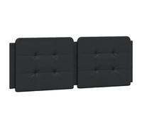 vidaXL Coussin de Tête de Lit, Oreiller Rembourré de Tête de Lit, Accessoire de Lit de Chambre à Coucher Intérieur, Noir 137 cm Similicuir