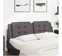 vidaXL Coussin de tête de lit Zadar rembourré 160 cm gris simili-cuir