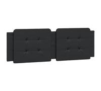 vidaXL Coussin de Tête de Lit, Oreiller Rembourré de Tête de Lit, Accessoire de Lit de Chambre à Coucher Intérieur, Noir 152 cm Similicuir