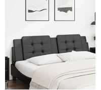 Vidaxl Coussin De Tête De Lit Noir 180 Cm Similicuir Noir