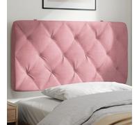 Vidaxl Coussin De Tête De Lit Rose 100 Cm Velours Rose