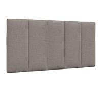 vidaXL Coussin de tête de lit Hanko Taupe 100 cm Tissu