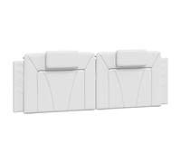 vidaXL Coussin de tête de lit Viana Blanc 160 cm Similicuir