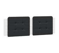 vidaXL Coussin de tête de lit Zadar Noir et Blanc 160 cm Similicuir