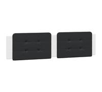 vidaXL Coussin de Tête de Lit, Oreiller Rembourré de Tête de Lit, Accessoire de Lit de Chambre à Coucher Intérieur, Noir et Blanc 200 cm Similicuir