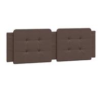 vidaXL Coussin de tête de lit Zadar, Oreiller Rembourré de Tête de Lit, Accessoire de Lit de Chambre à Coucher Intérieur, Marron 160 cm Similicuir
